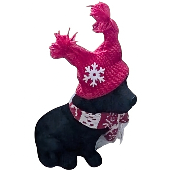 NEW Holiday Black Labrador Statue - Picture 4 of 4